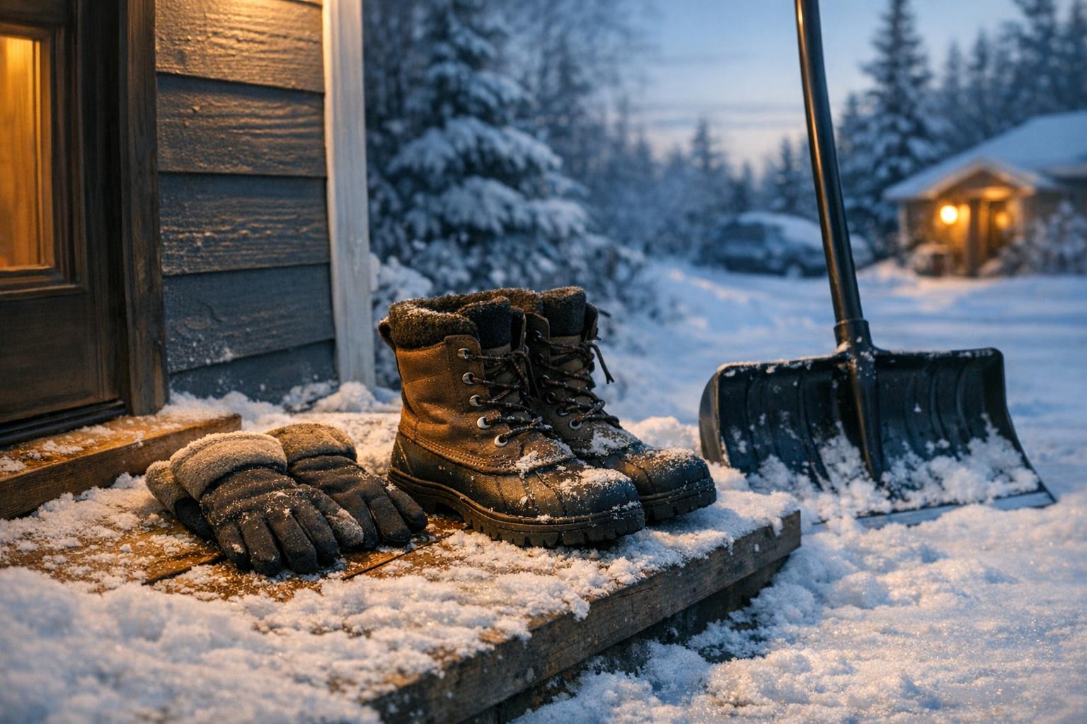Snow Blower Safety Essentials: The Chute, the Auger and the Clean-Out Tool AI-generated editorial illustration.